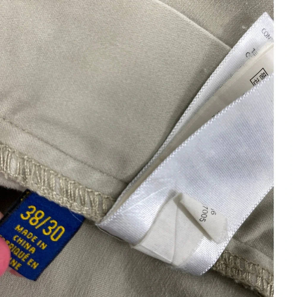 Polo Ralph Lauren Khaki Pants Mens 37 x 27.5 Straight‎ Fit Casual Chinos